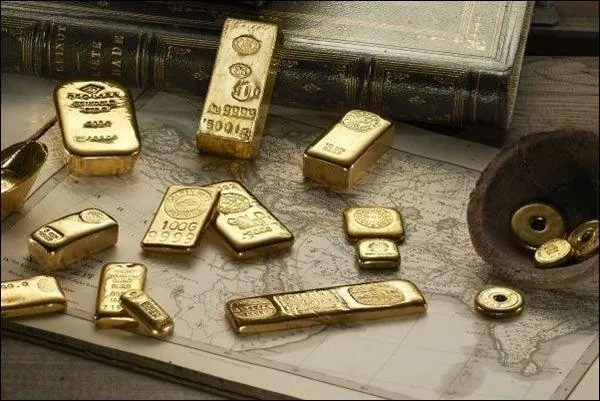 Pièces d'or et lingots